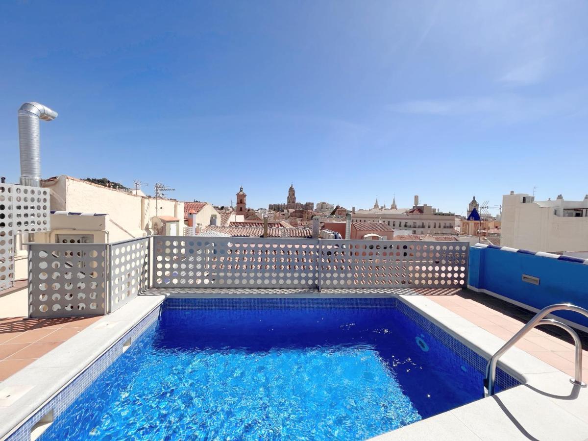 Homely Malaga Carreteria Con Piscina Exteriör bild