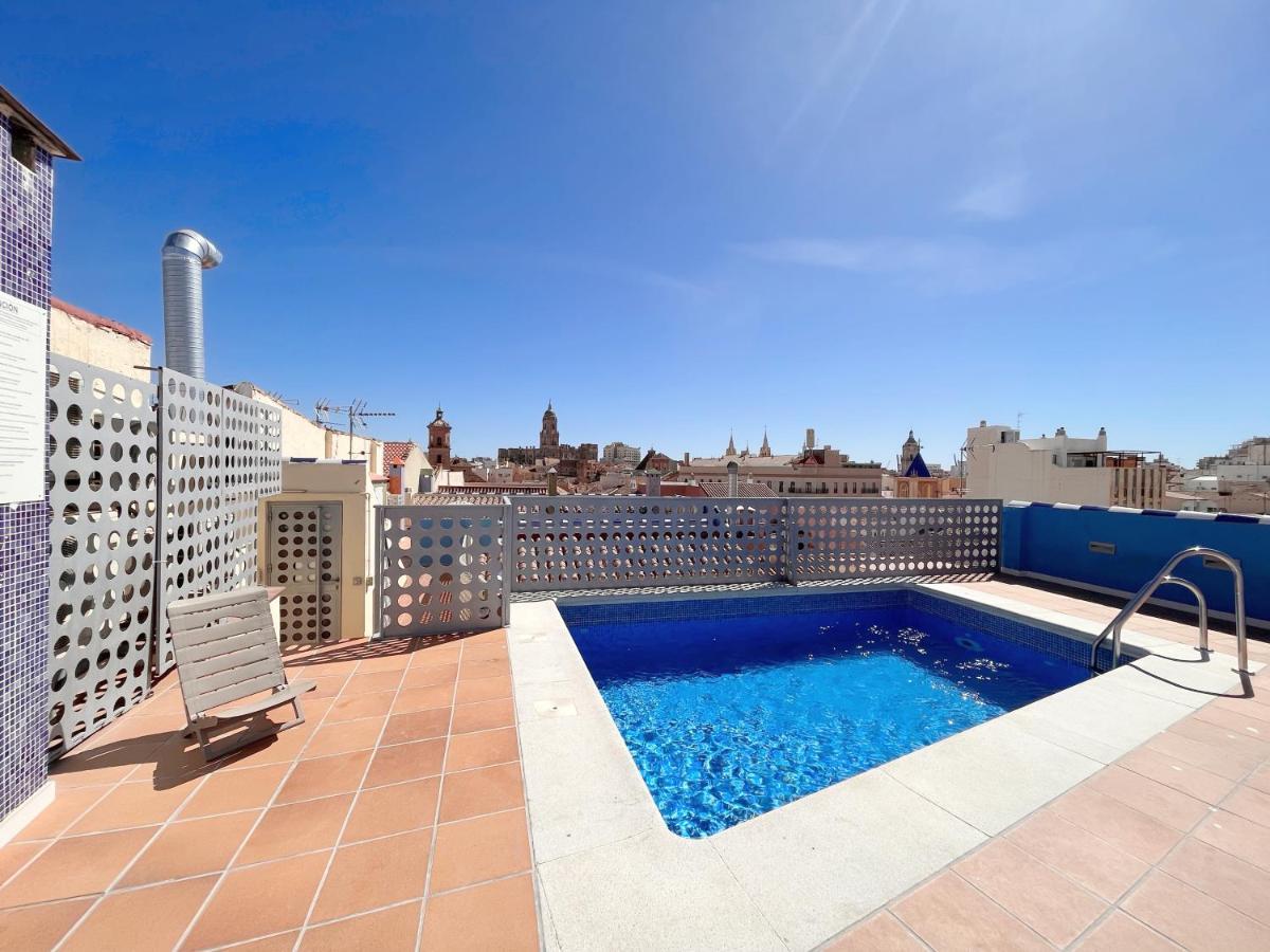 Homely Malaga Carreteria Con Piscina Exteriör bild