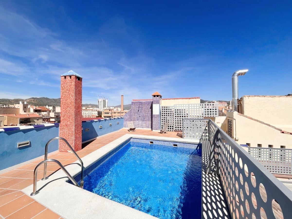 Homely Malaga Carreteria Con Piscina Exteriör bild